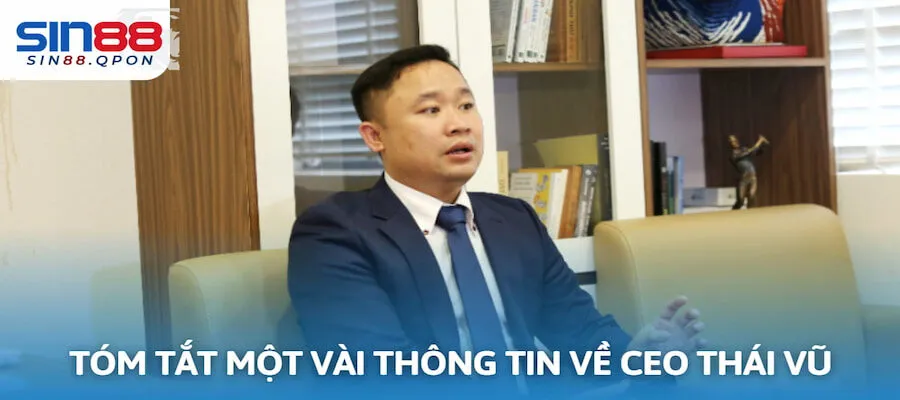 Tóm tắt một vài thông tin về CEO Thái Vũ